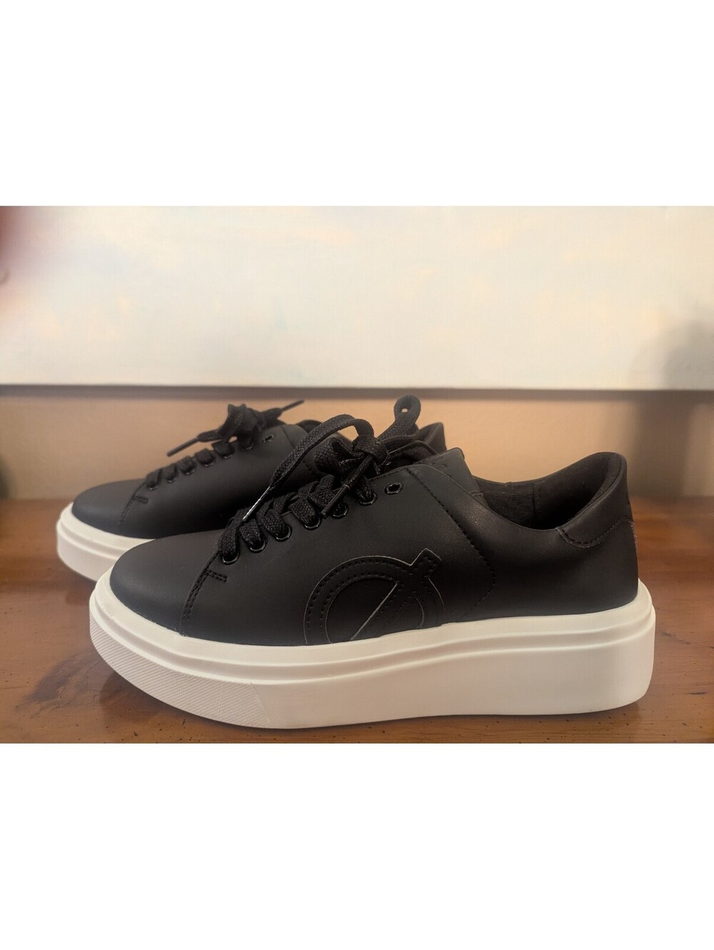 LØCI BLACK PLATFORM VEGAN SNEAKERS | EU 38 OR US 7.5 | SUSTAINABLE STREETWEAR